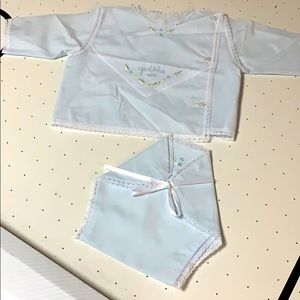 Handmade.  Top and diaper. Newborn